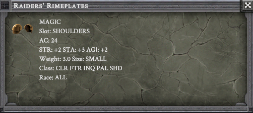 RAIDERS' RIMEPLATES item card